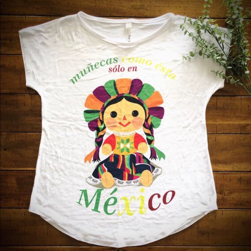 Mexican  Rag Doll/ Muñeca Maria Cotton Tee